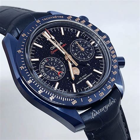 omega speedmaster white and blue|omega 304.93.44.52.03.002.